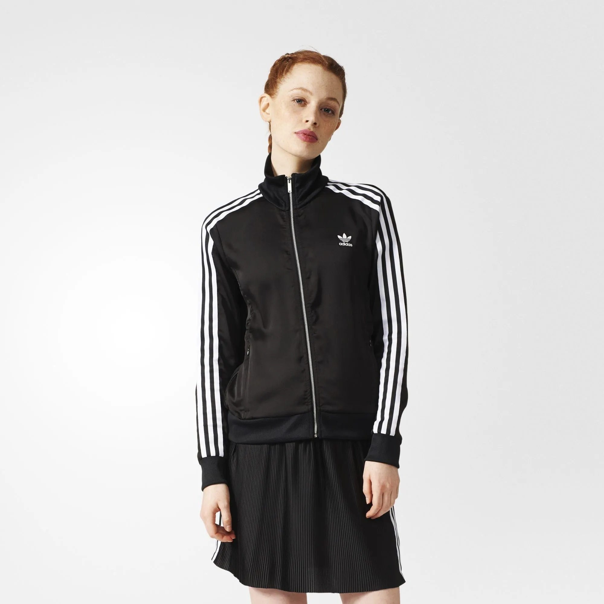 Adidas Originals Europa Tt Track Top Jacket Black White Women BR4533