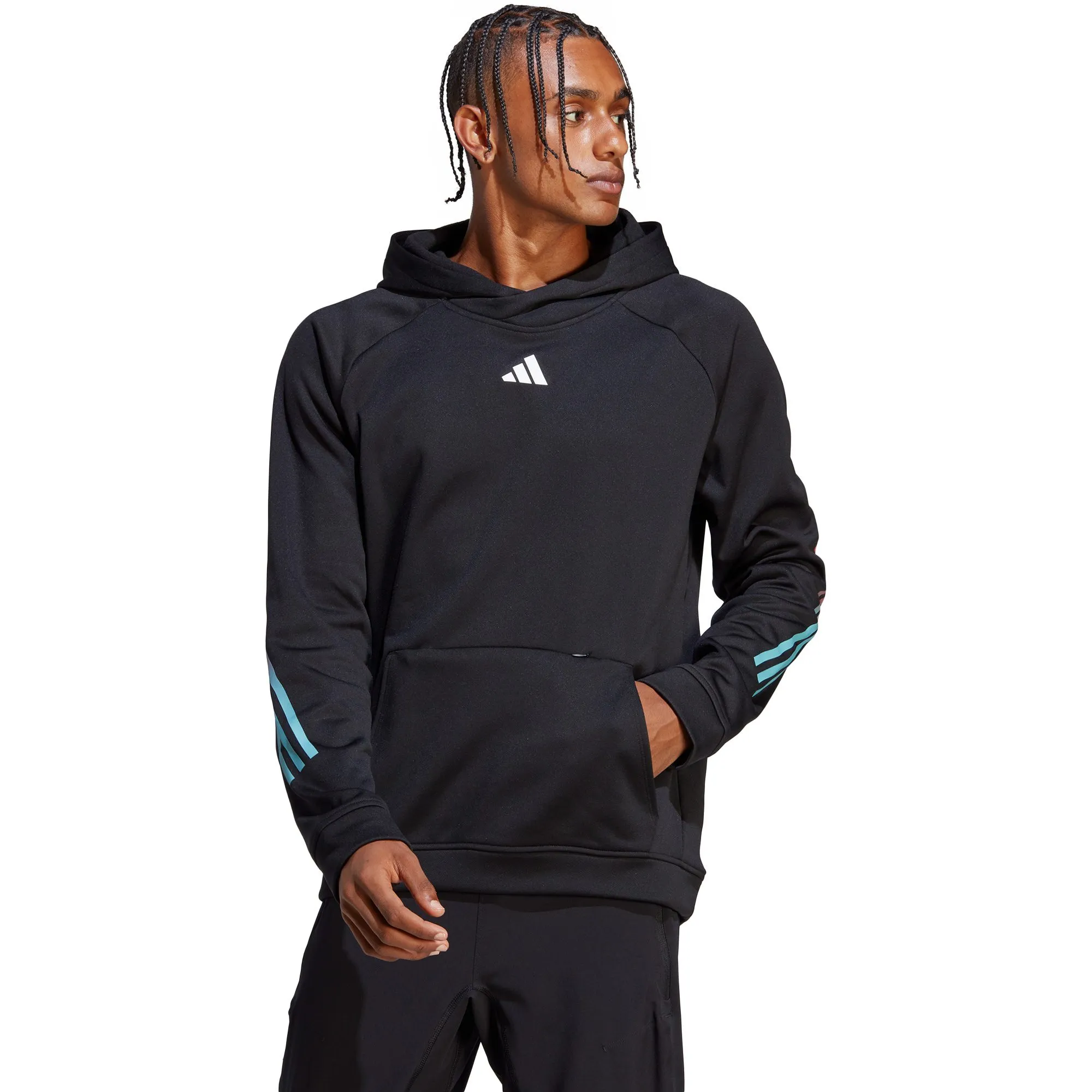 adidas - Train Icons 3-Stripes Training Hoodie Men black