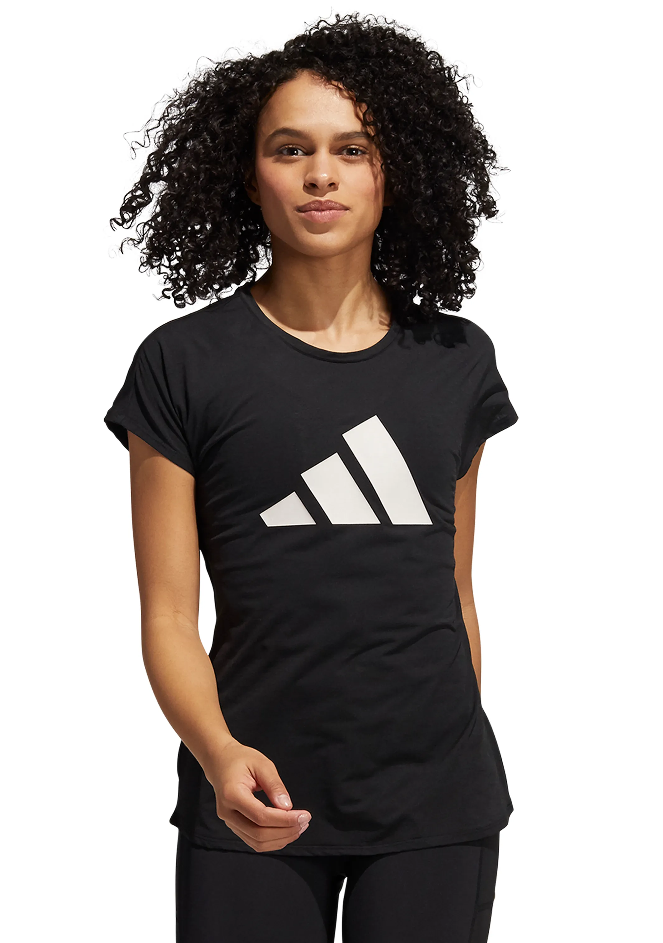 ADIDAS WOMENS 3 STRIPE TRAINING TEE  GR8261