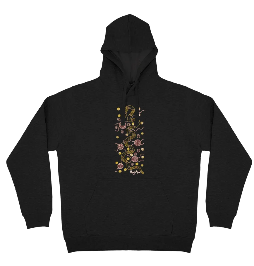 Adults Cozy Hoodie - Snake By Merryn Apma