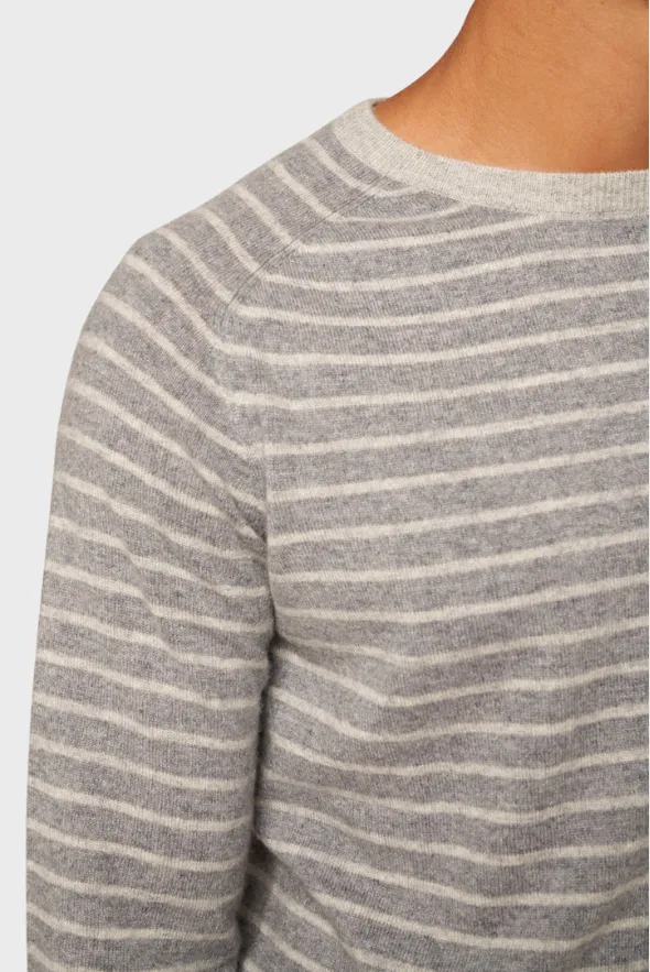 Aesthetic Striped Cashmere Sweater