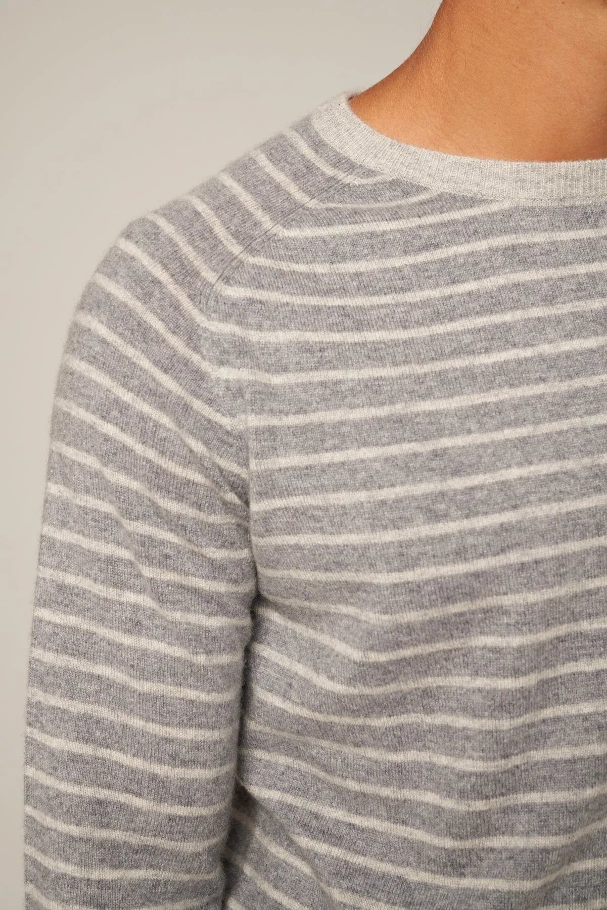 Aesthetic Striped Cashmere Sweater