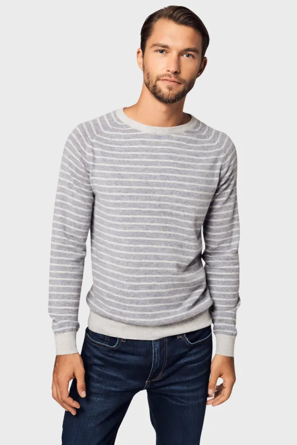 Aesthetic Striped Cashmere Sweater