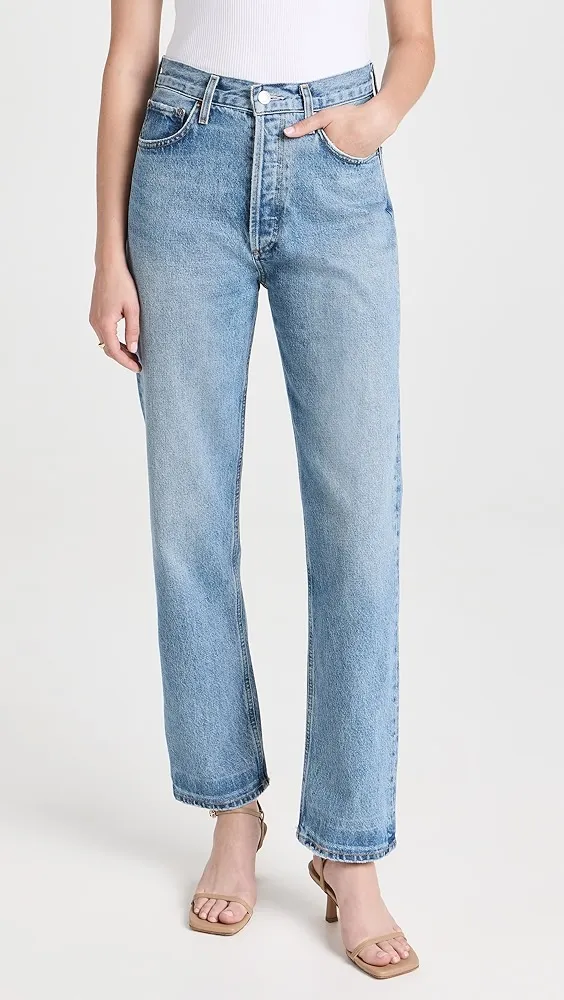 AGOLDE   90's Pinch Waist High Rise Straight Jeans 