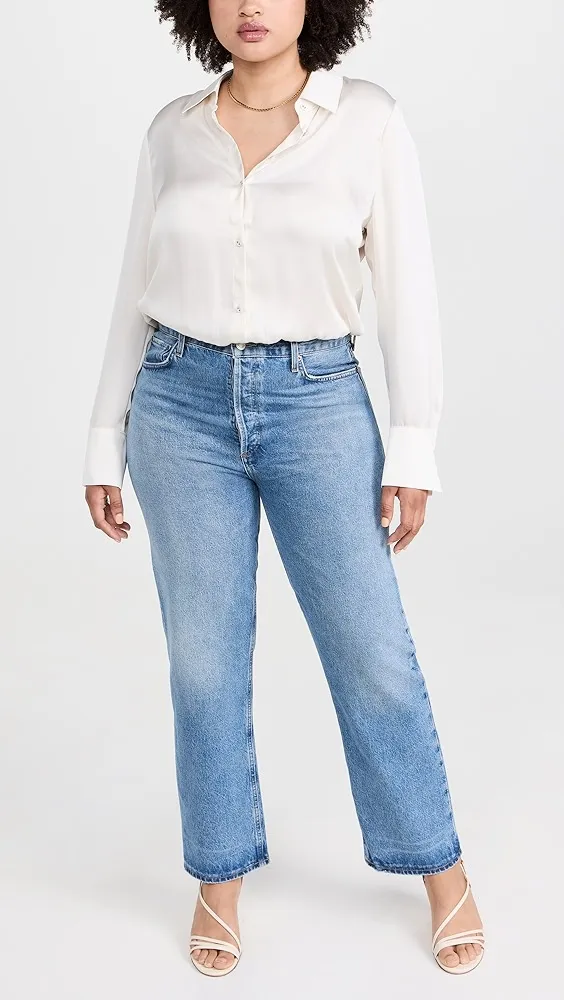 AGOLDE   90's Pinch Waist High Rise Straight Jeans 