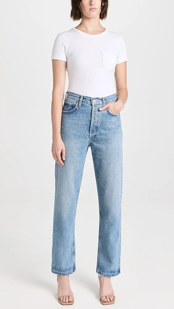 AGOLDE   90's Pinch Waist High Rise Straight Jeans 