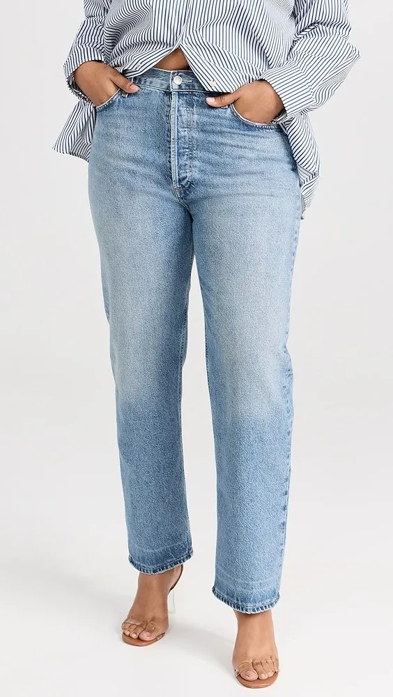 AGOLDE   90's Pinch Waist High Rise Straight Jeans 