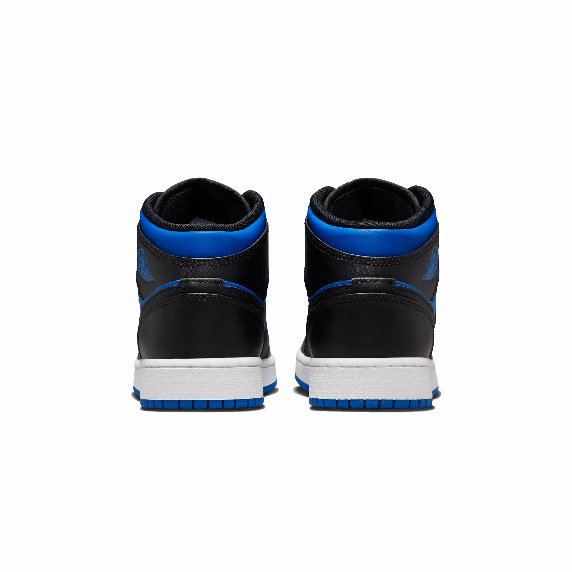 AIR JORDAN 1 MID 'BLACK/ROYAL BLUE-BLACK-WHITE' (GS)