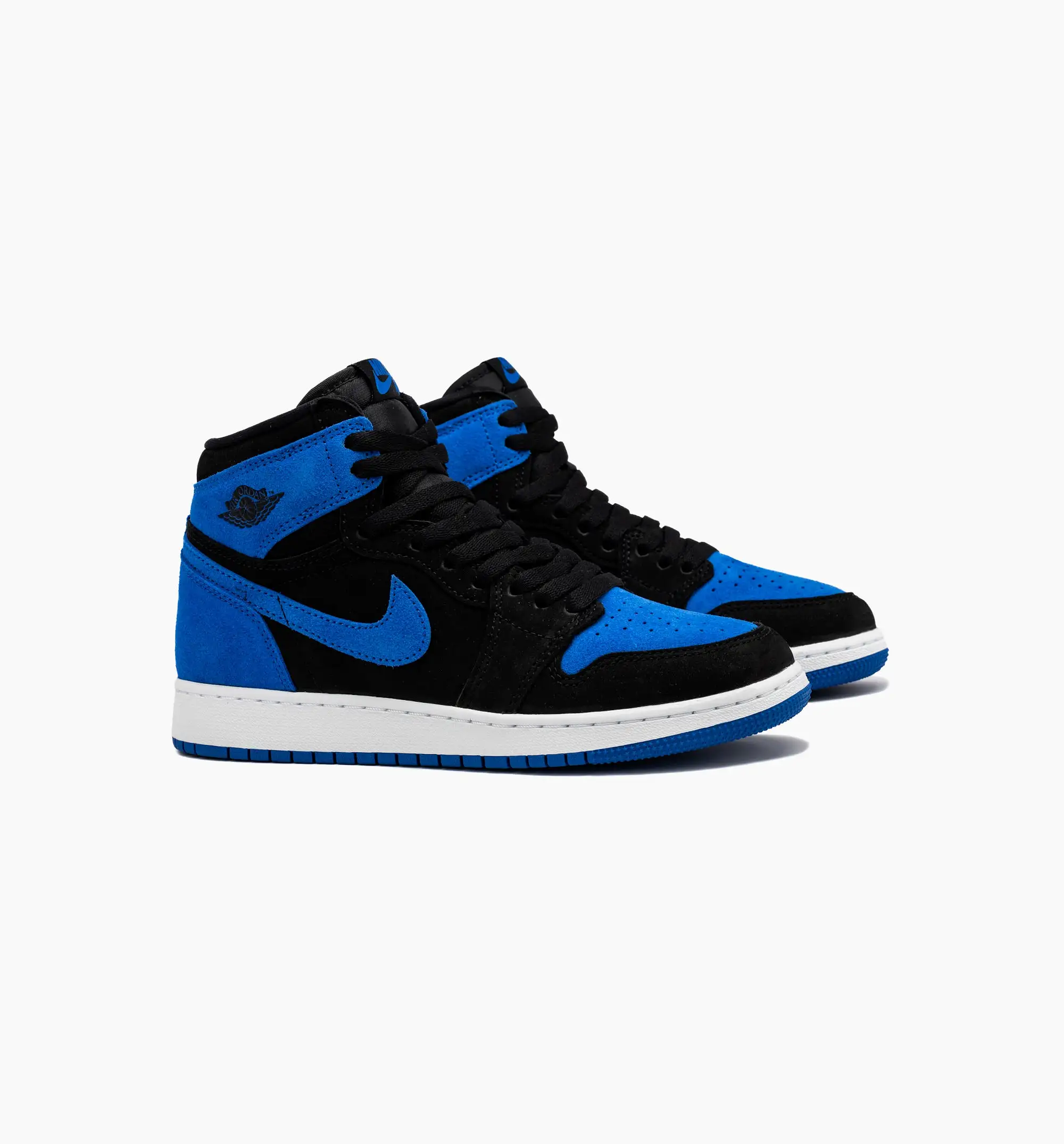 Air Jordan 1 Retro High OG Royal Reimagined Grade School Lifestyle Shoe - Black/Royal Blue/White Free Shipping