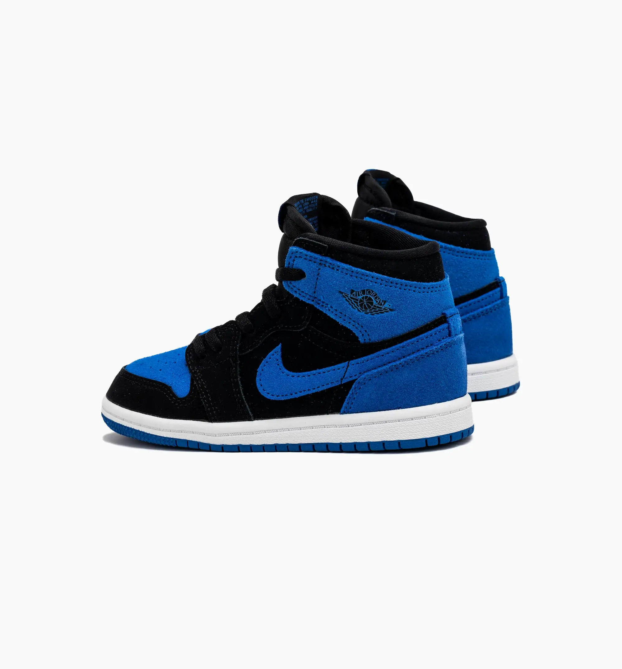 Air Jordan 1 Retro High OG Royal Reimagined Infant Toddler Lifestyle Shoe - Black/Royal Blue/White Free Shipping