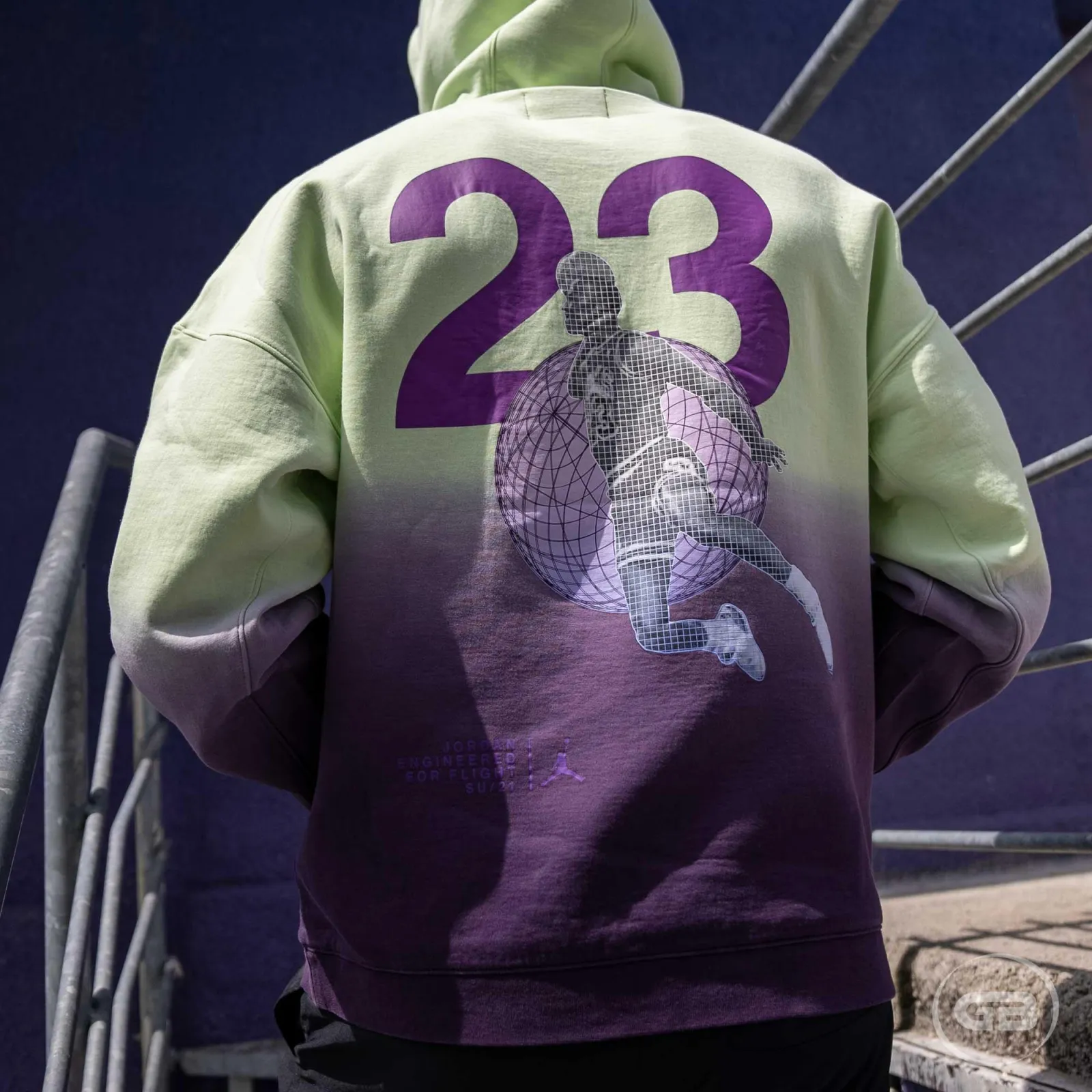 Air Jordan 23 Engineered Hoodie ''Light Liquid Lime/Dark Raisin''