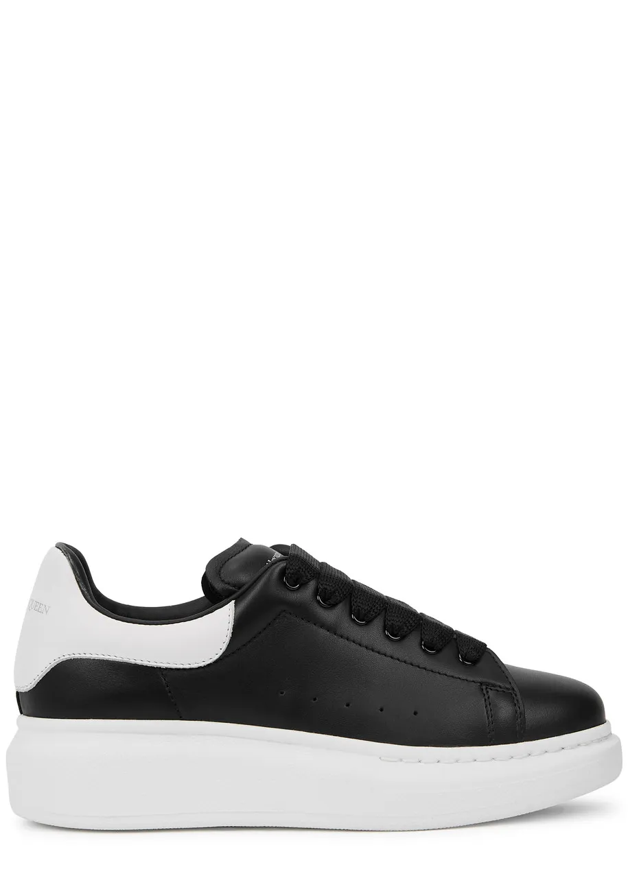 ALEXANDER MCQUEEN KIDS Oversized leather sneakers -                         -                     -                