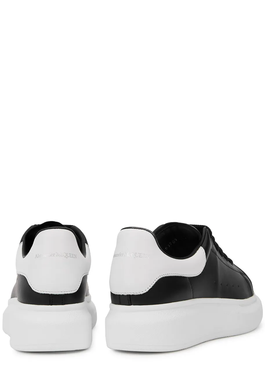 ALEXANDER MCQUEEN KIDS Oversized leather sneakers -                         -                     -                