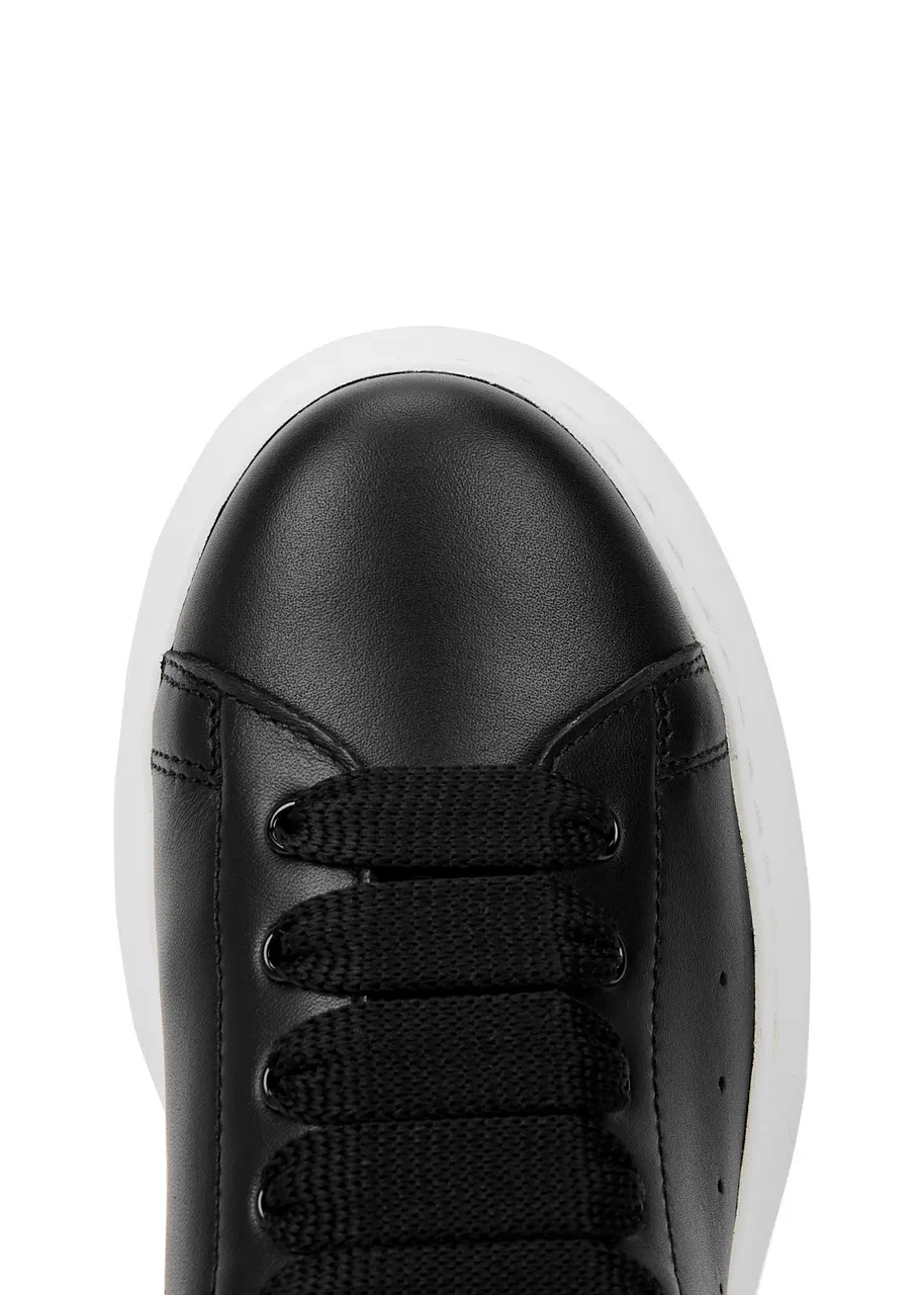 ALEXANDER MCQUEEN KIDS Oversized leather sneakers -                         -                     -                