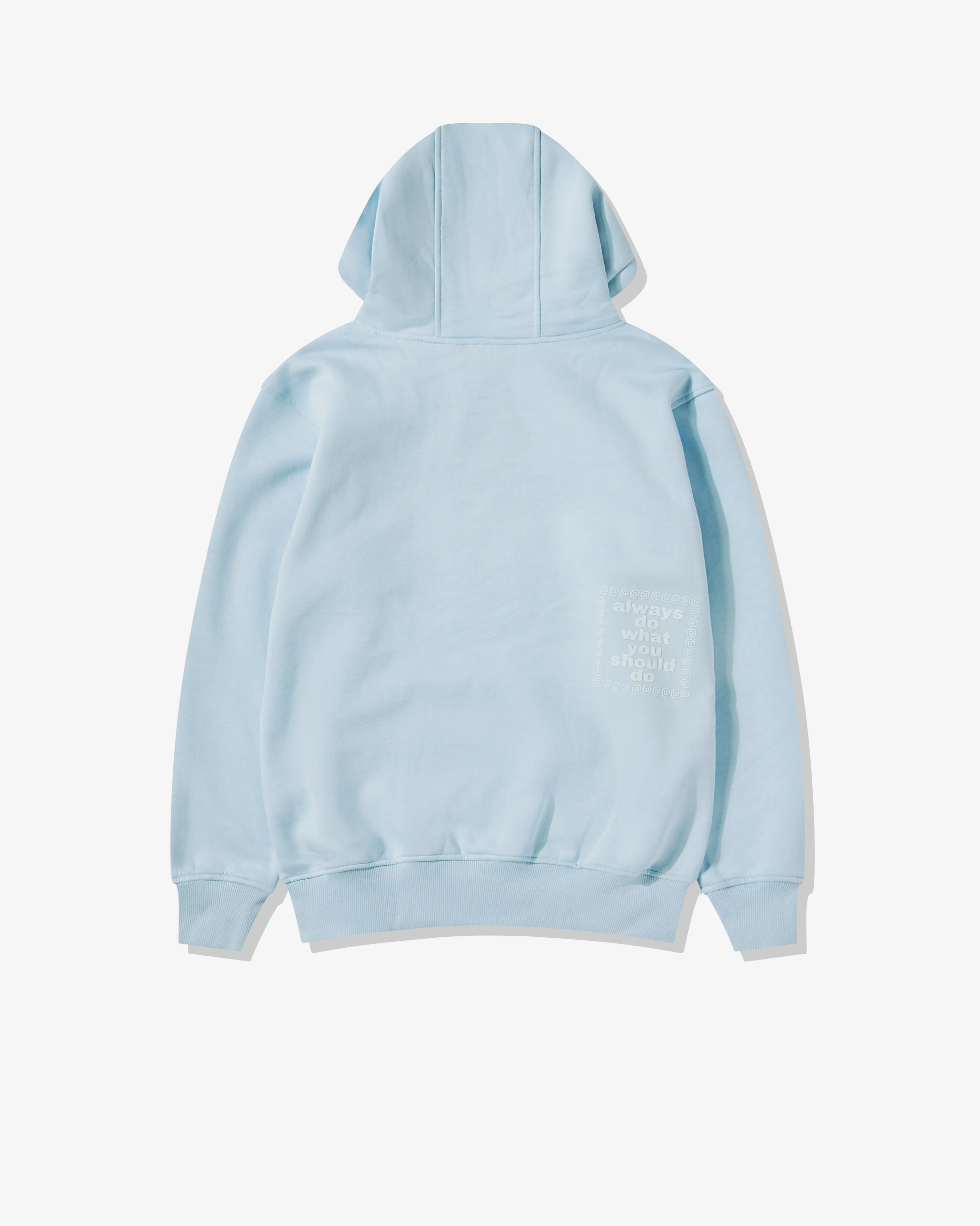 Always Do What You Should Do Women's DSM Exclusive @Sun Hoodie  Baby Blue