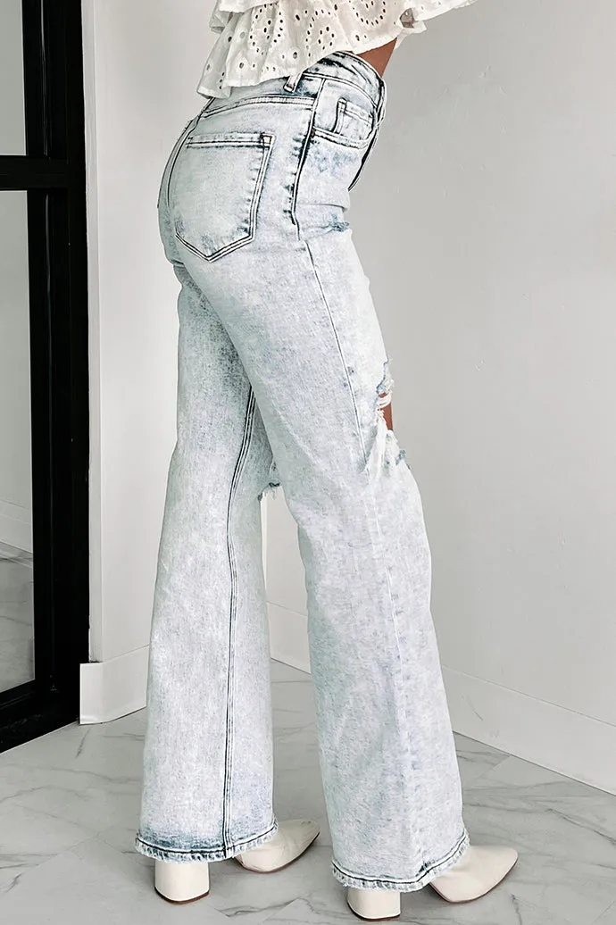 Always Iconic High Rise 90s Vintage Flare Vervet Jeans (Light Acid)