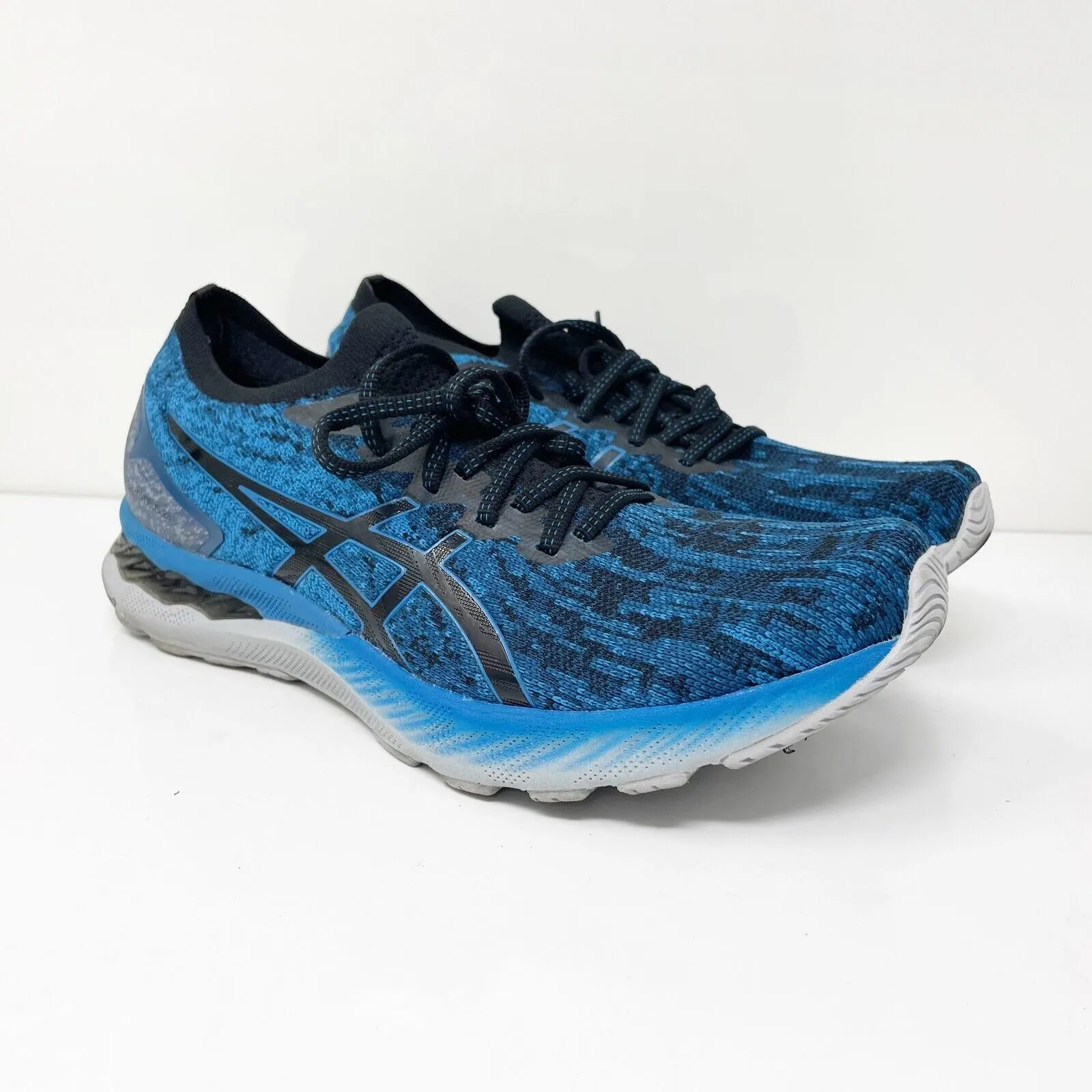 Asics Mens Gel Nimbus 23 1011B008 Blue Running Shoes Sneakers Size 10.5