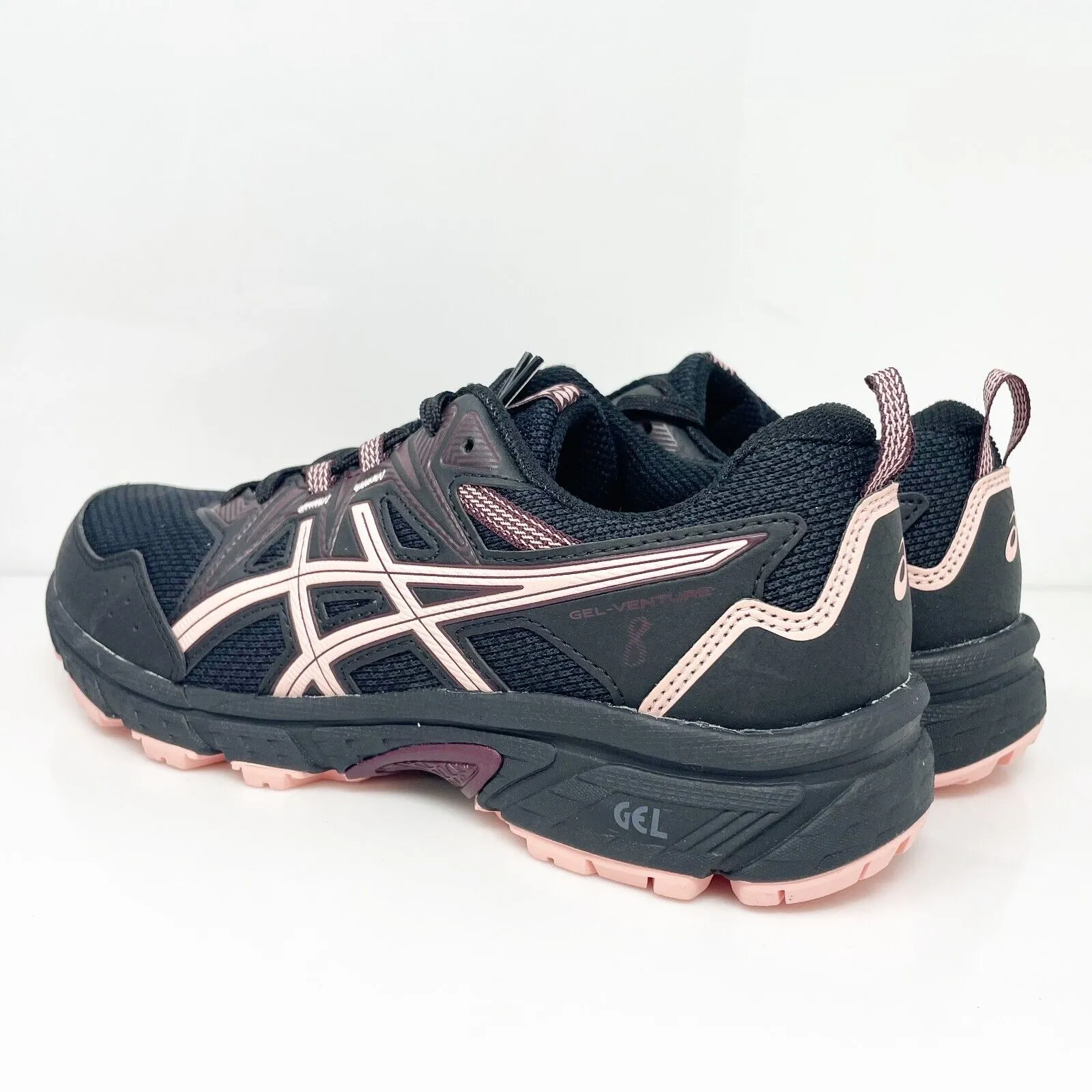 Asics Womens Gel Venture 8 1012A708 Black Running Shoes Sneakers Size 8