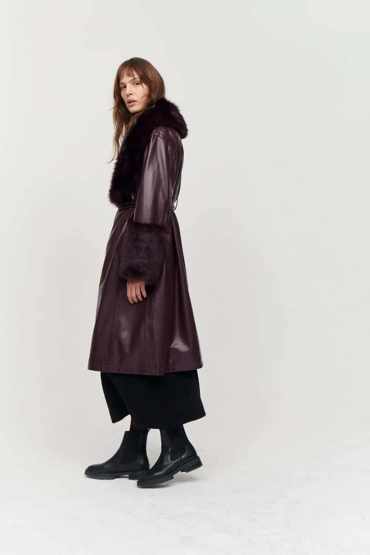 Bailey Coat - Burgundy