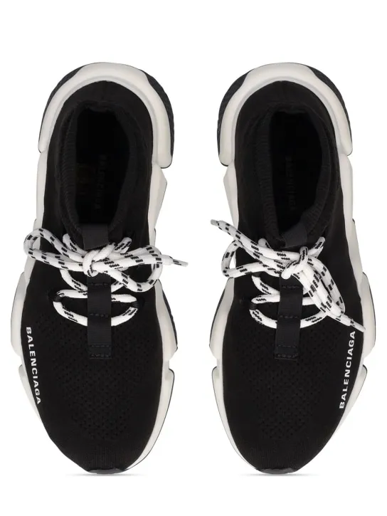 Balenciaga   30mm Speed knit lace-up sneakers 