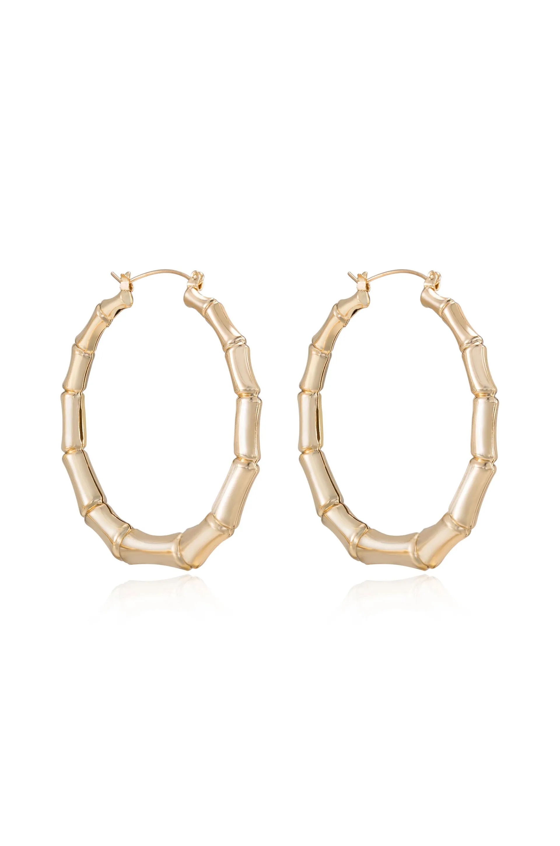 Bamboo Hoop Earrings