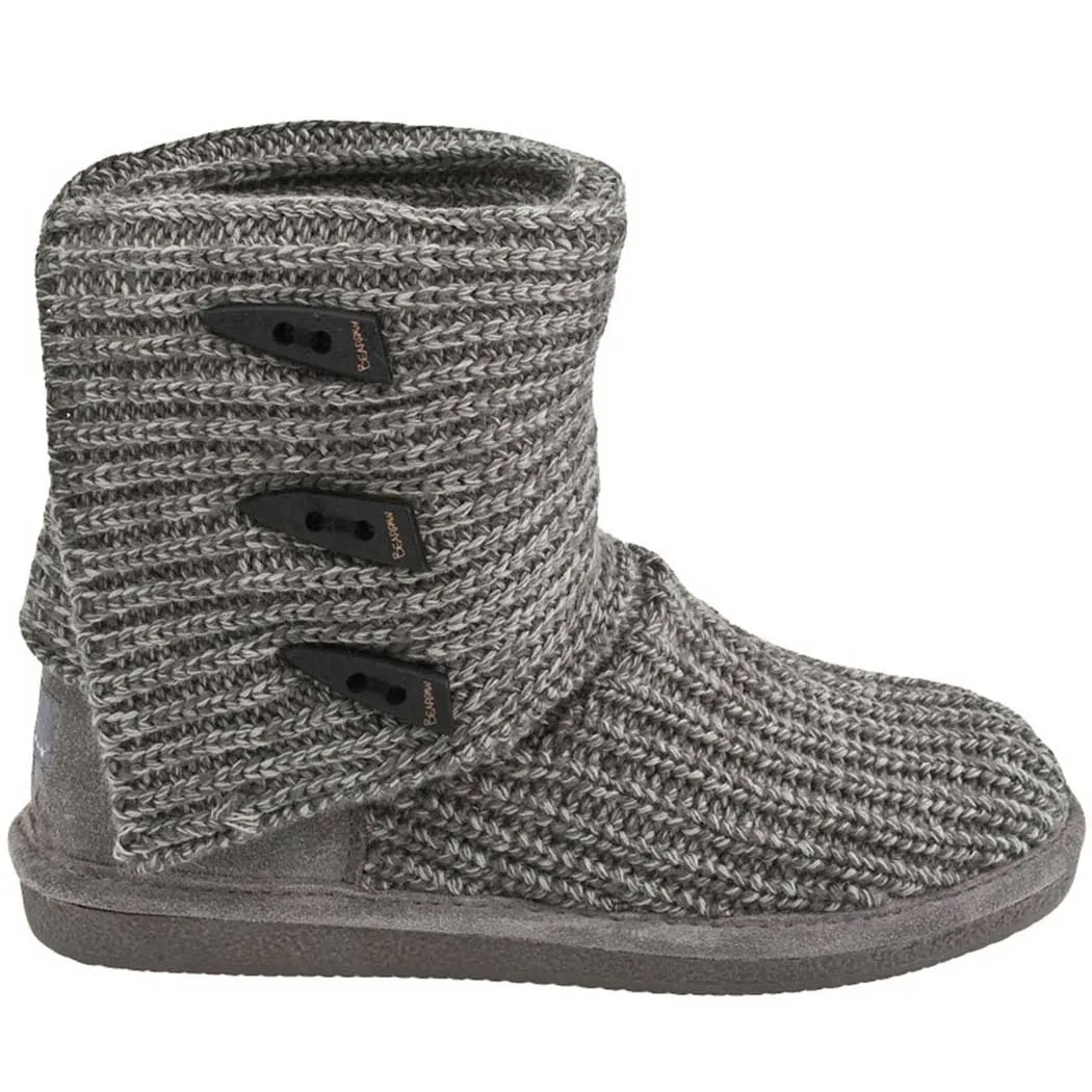 Bearpaw Knit Tall Boot Gray (Women's)