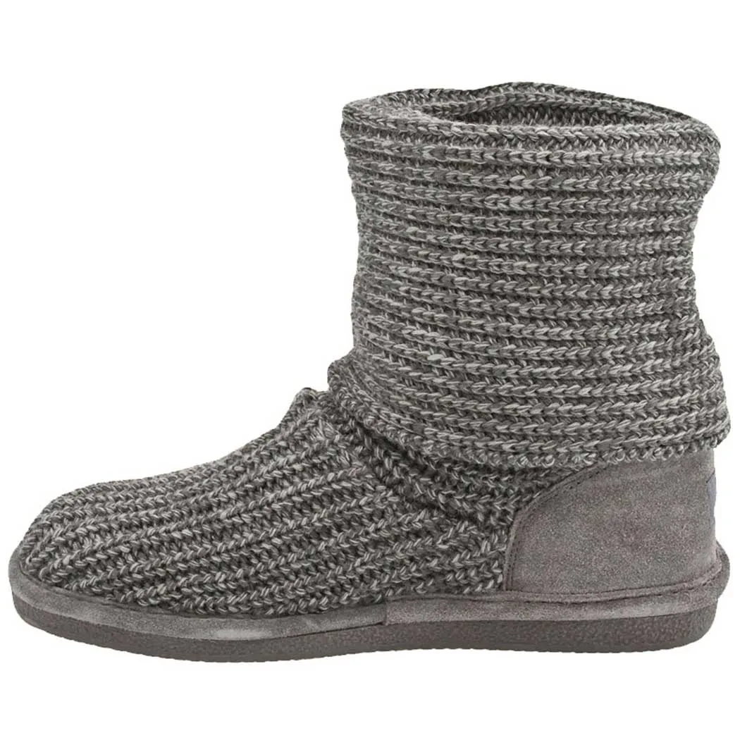 Bearpaw Knit Tall Boot Gray (Women's)