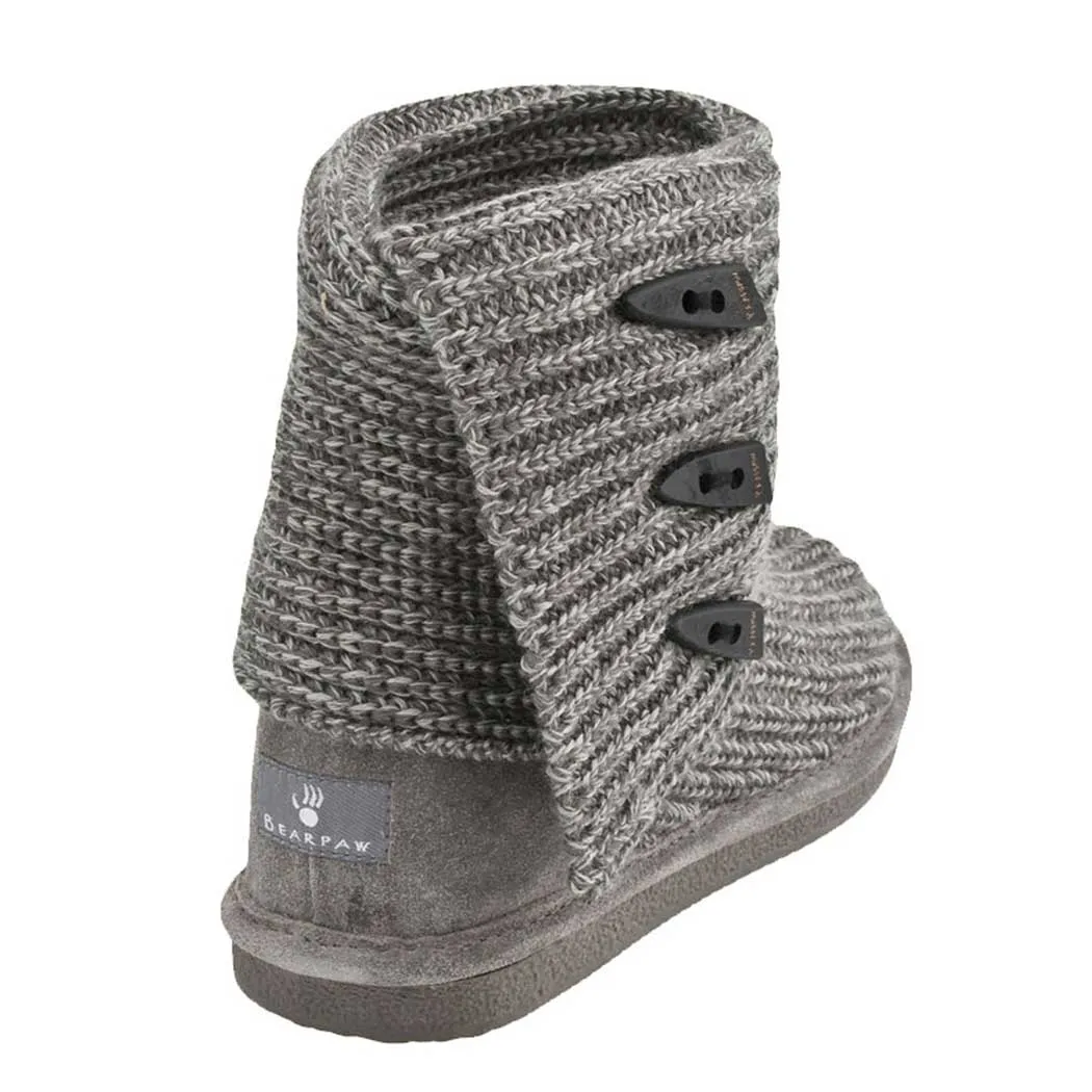 Bearpaw Knit Tall Boot Gray (Women's)