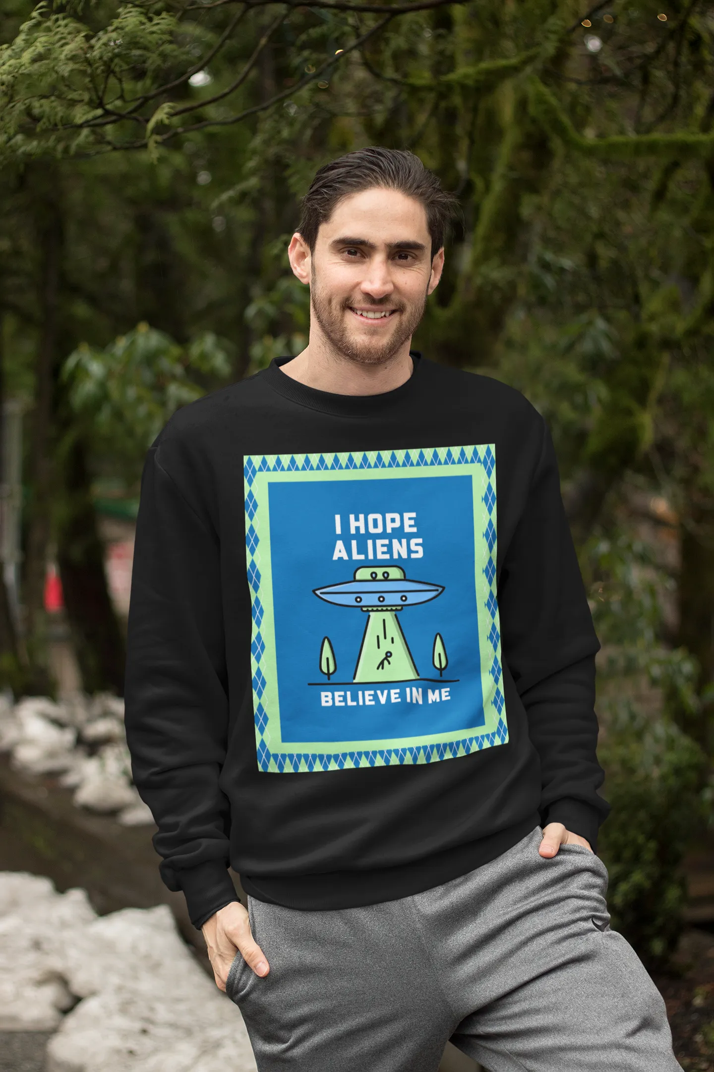 Believe in Me HD Crewneck Sweatshirt