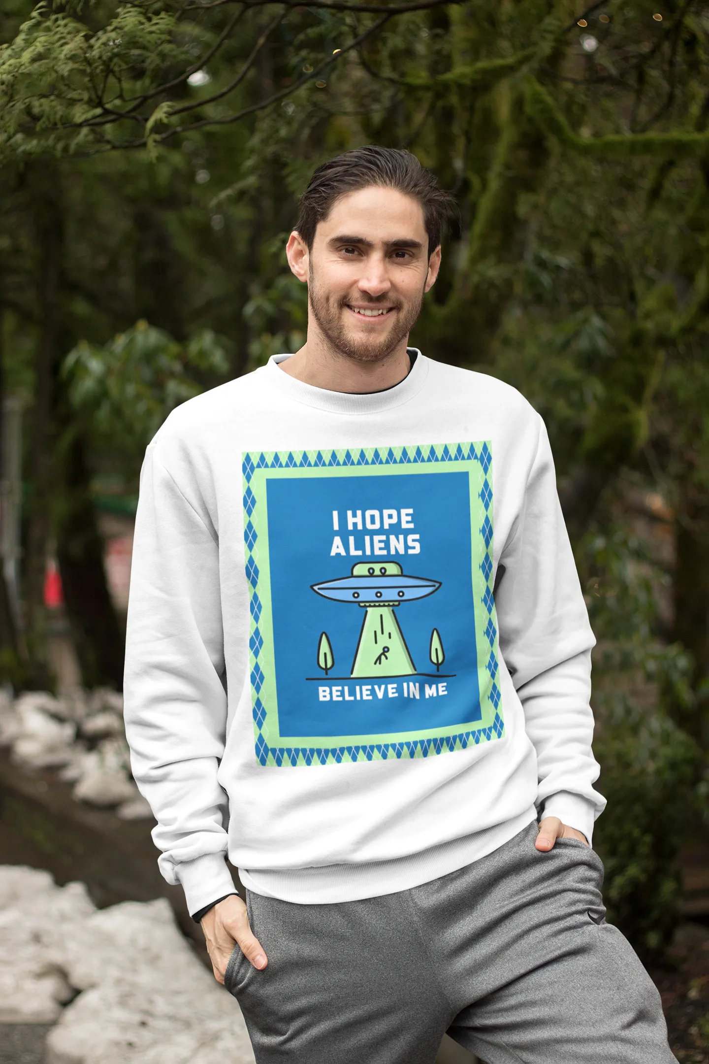 Believe in Me HD Crewneck Sweatshirt