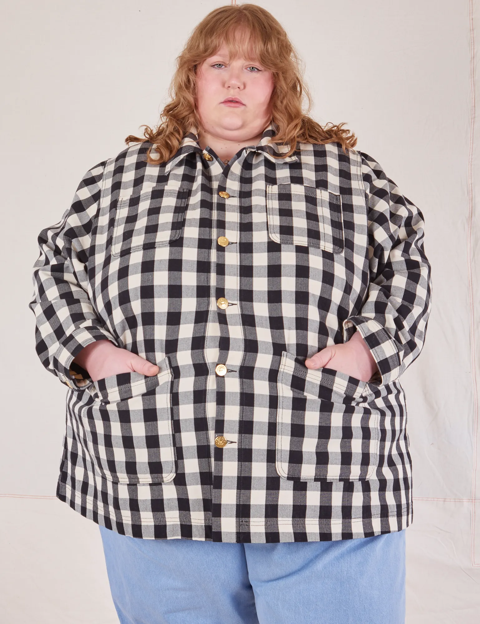 Big Gingham Field Coat *FINAL SALE*