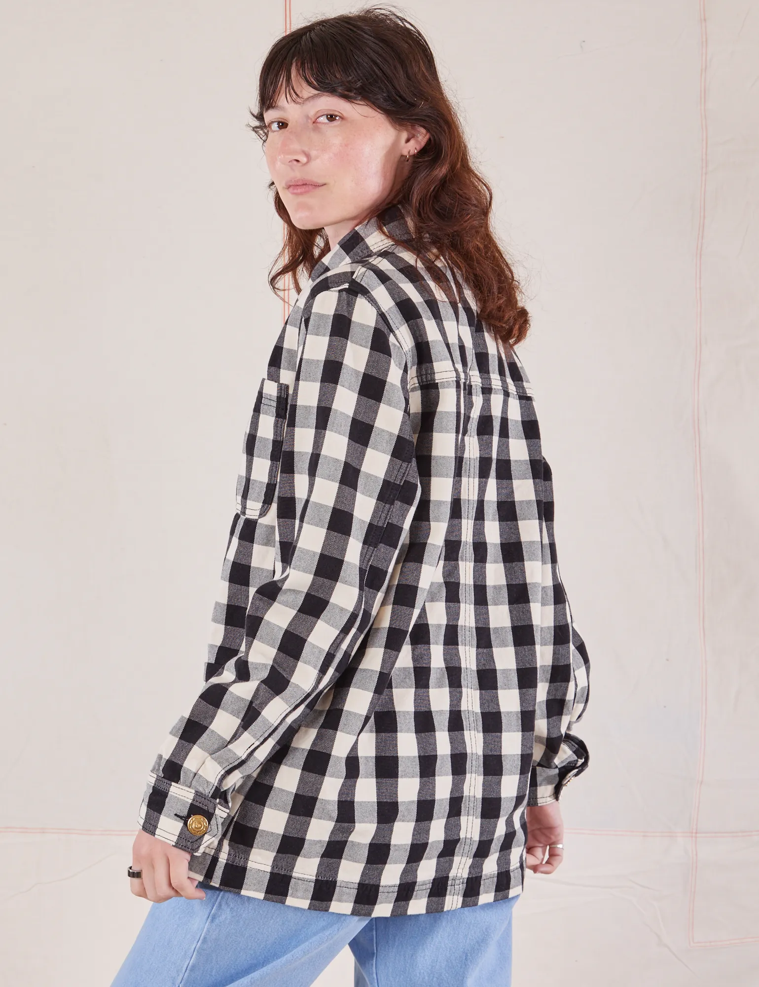 Big Gingham Field Coat *FINAL SALE*