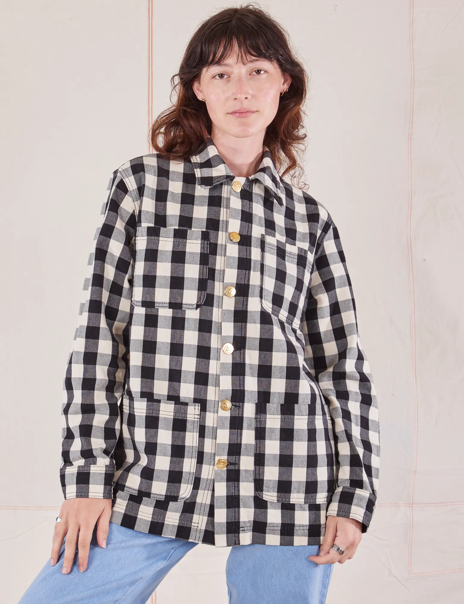 Big Gingham Field Coat *FINAL SALE*