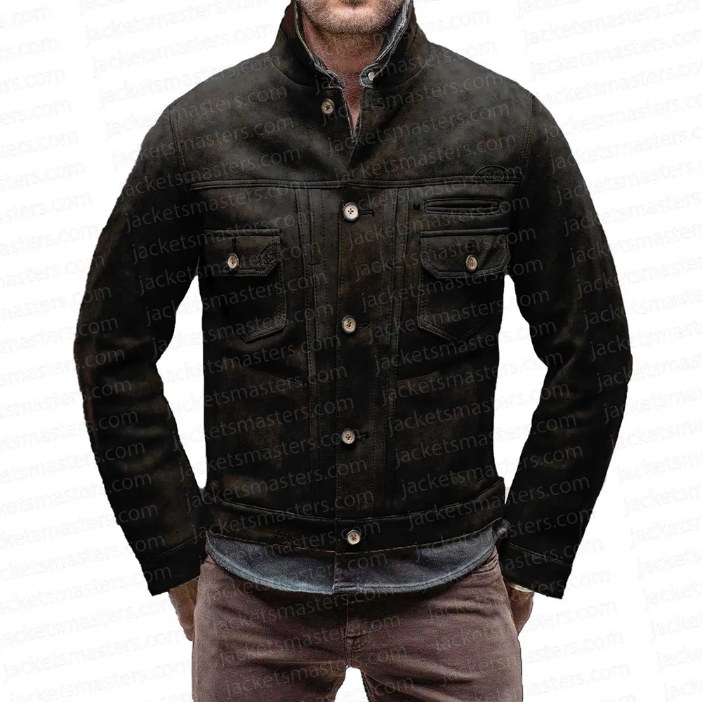 Big Sky S03 Jensen Ackles Black Suede Jacket