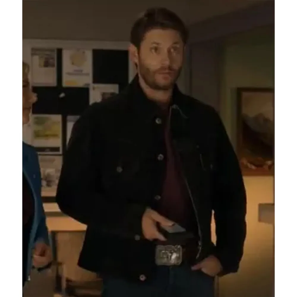 Big Sky S03 Jensen Ackles Black Suede Jacket