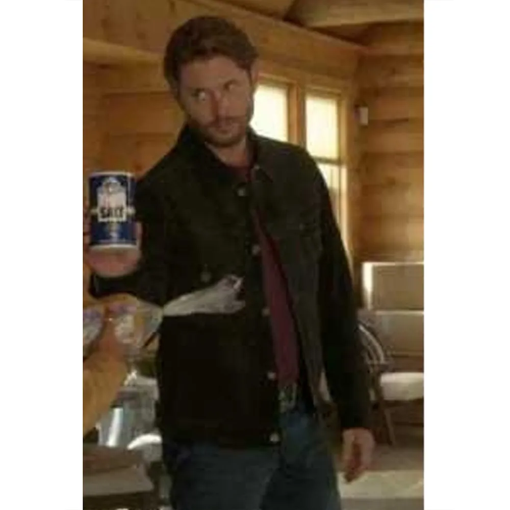 Big Sky S03 Jensen Ackles Black Suede Jacket