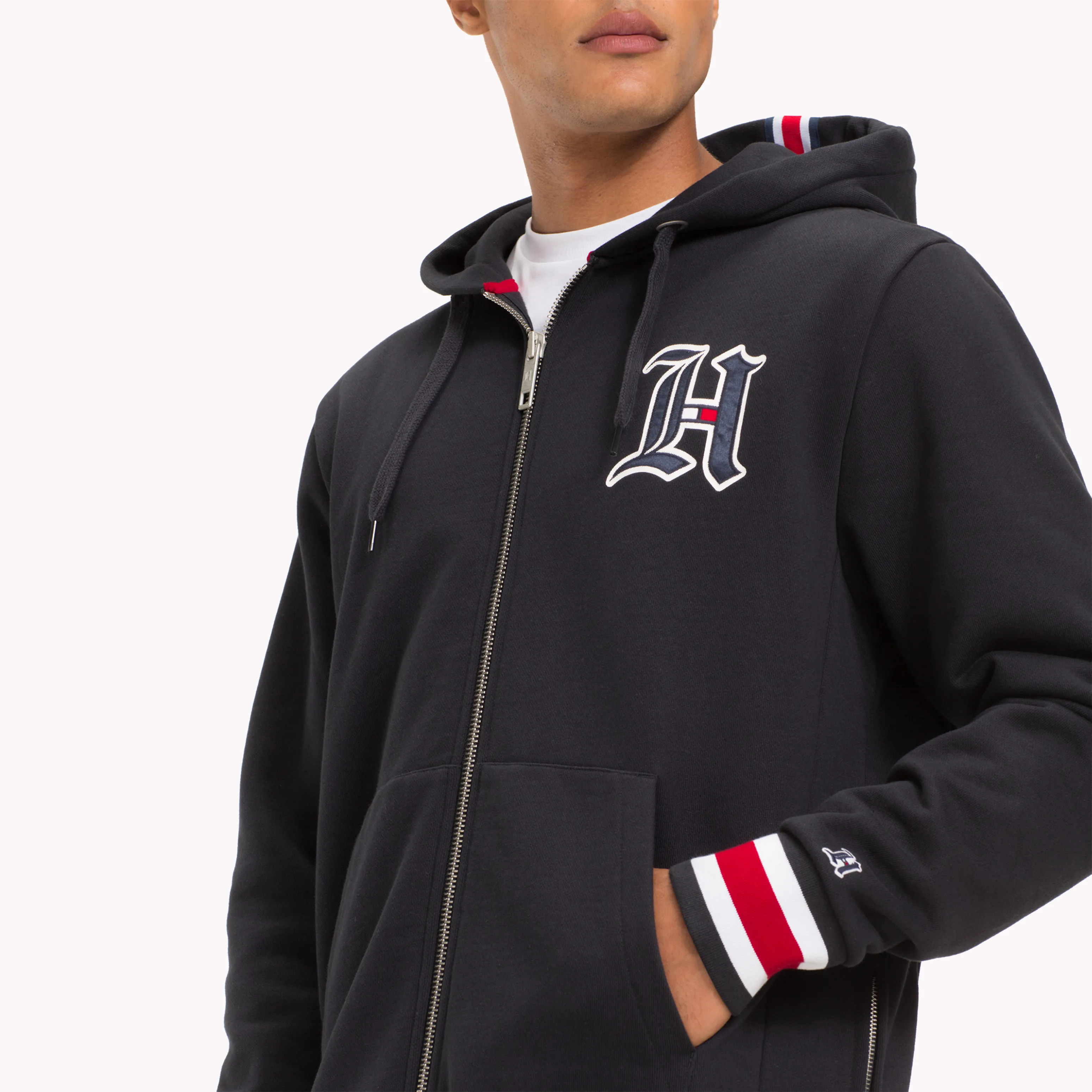 Black Lewis Hamilton Monogram Hoodie | Sweatshirts & Hoodies | Tommy Hilfiger