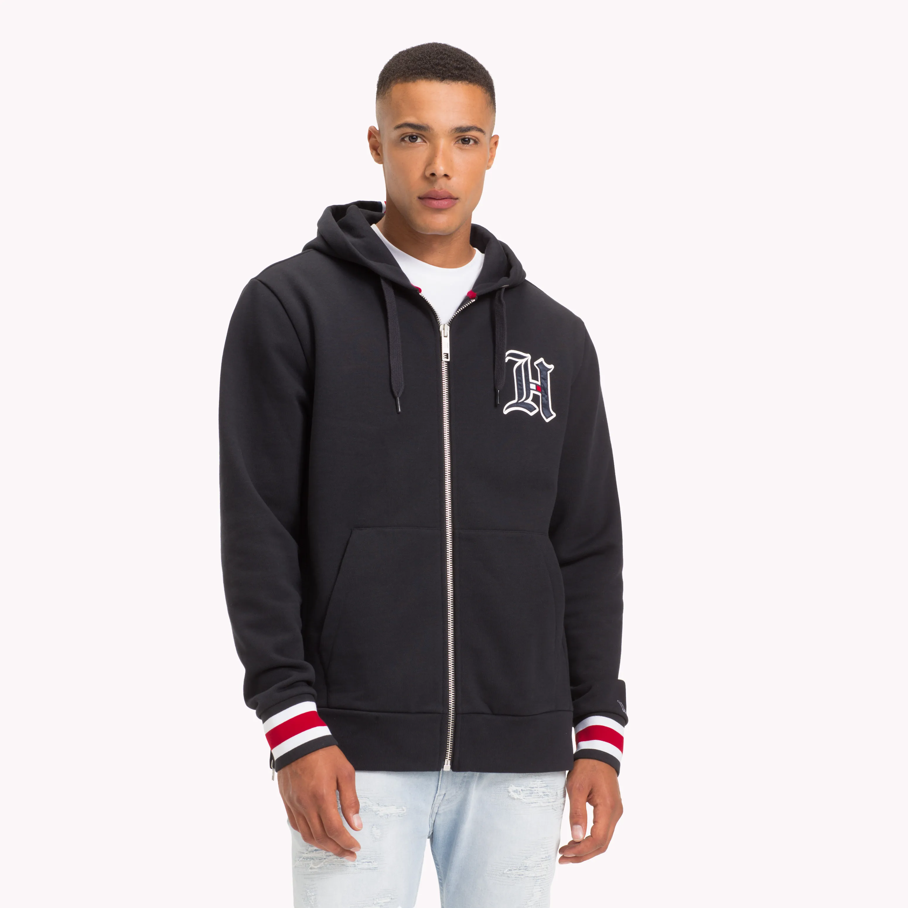 Black Lewis Hamilton Monogram Hoodie | Sweatshirts & Hoodies | Tommy Hilfiger