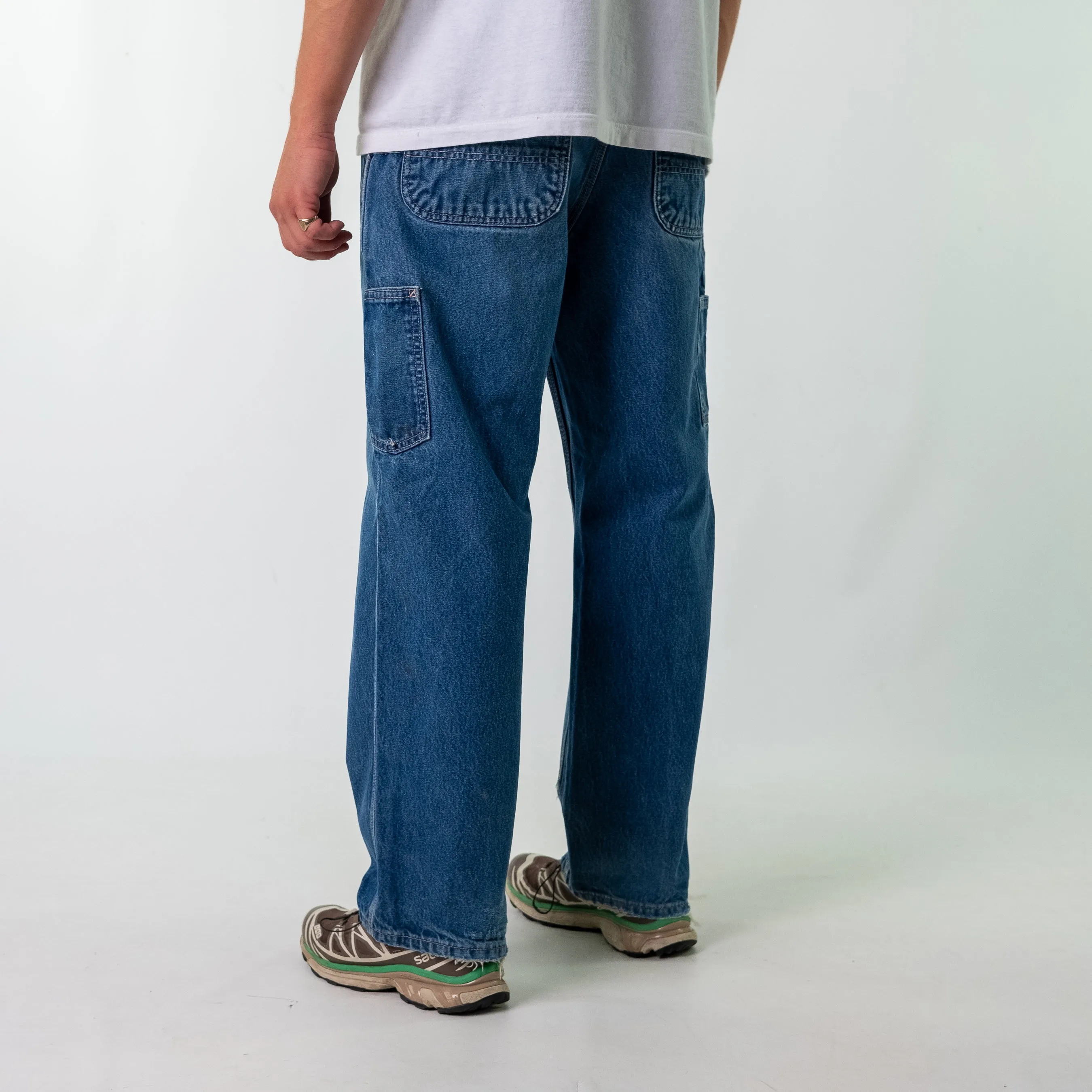 Blue y2ks Carhartt Denim Carpenter Jeans Baggy Pants (34x30)