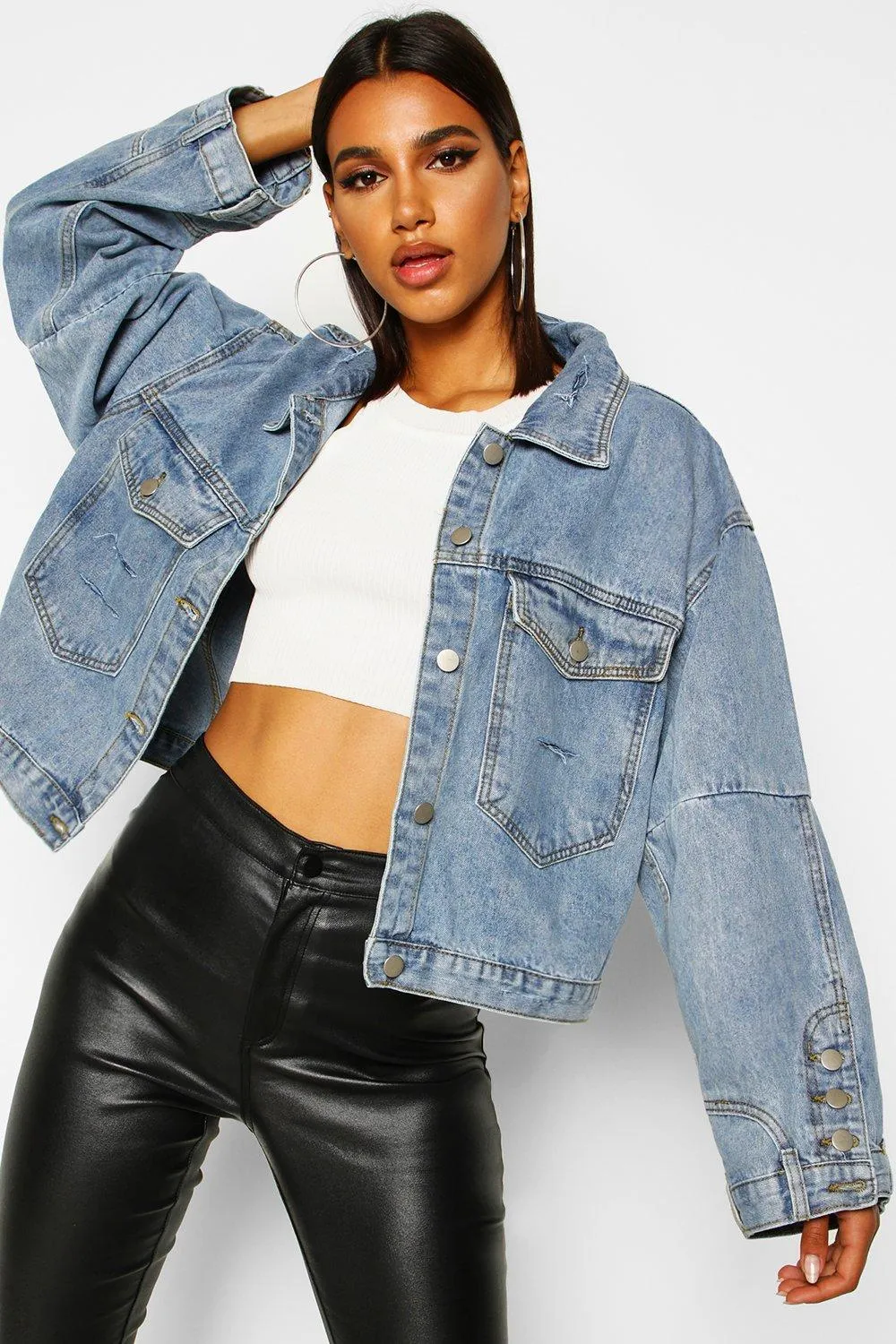 Boxy Crop Denim Jacket