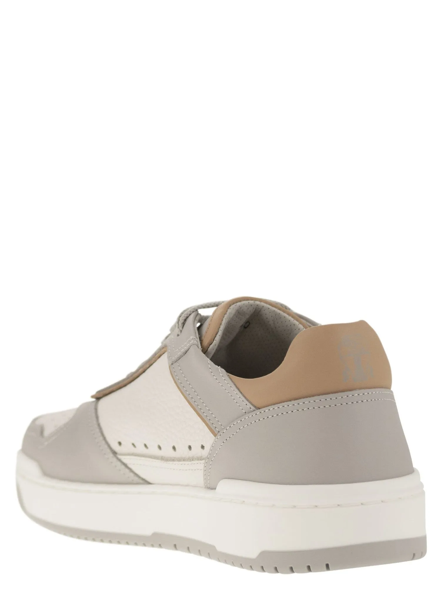 Brunello Cucinelli    Brunello Cucinelli Calfskin Basket Sneakers