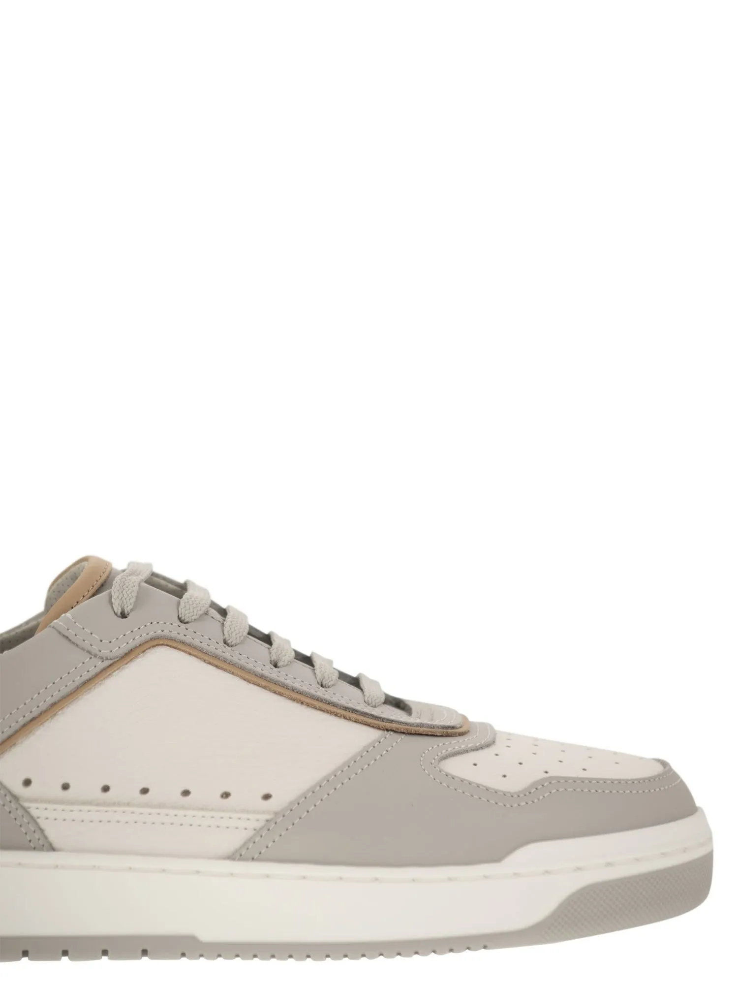 Brunello Cucinelli    Brunello Cucinelli Calfskin Basket Sneakers