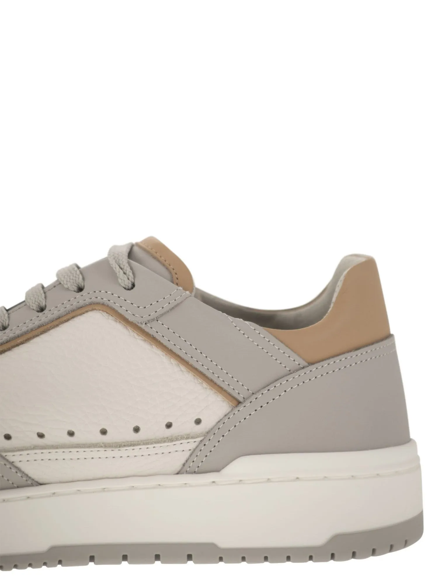 Brunello Cucinelli    Brunello Cucinelli Calfskin Basket Sneakers