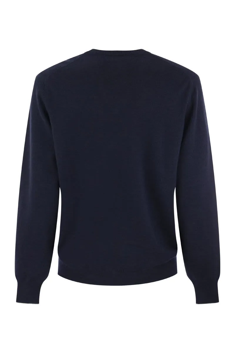 BRUNELLO CUCINELLI Cashmere V-Neck Sweater for Men