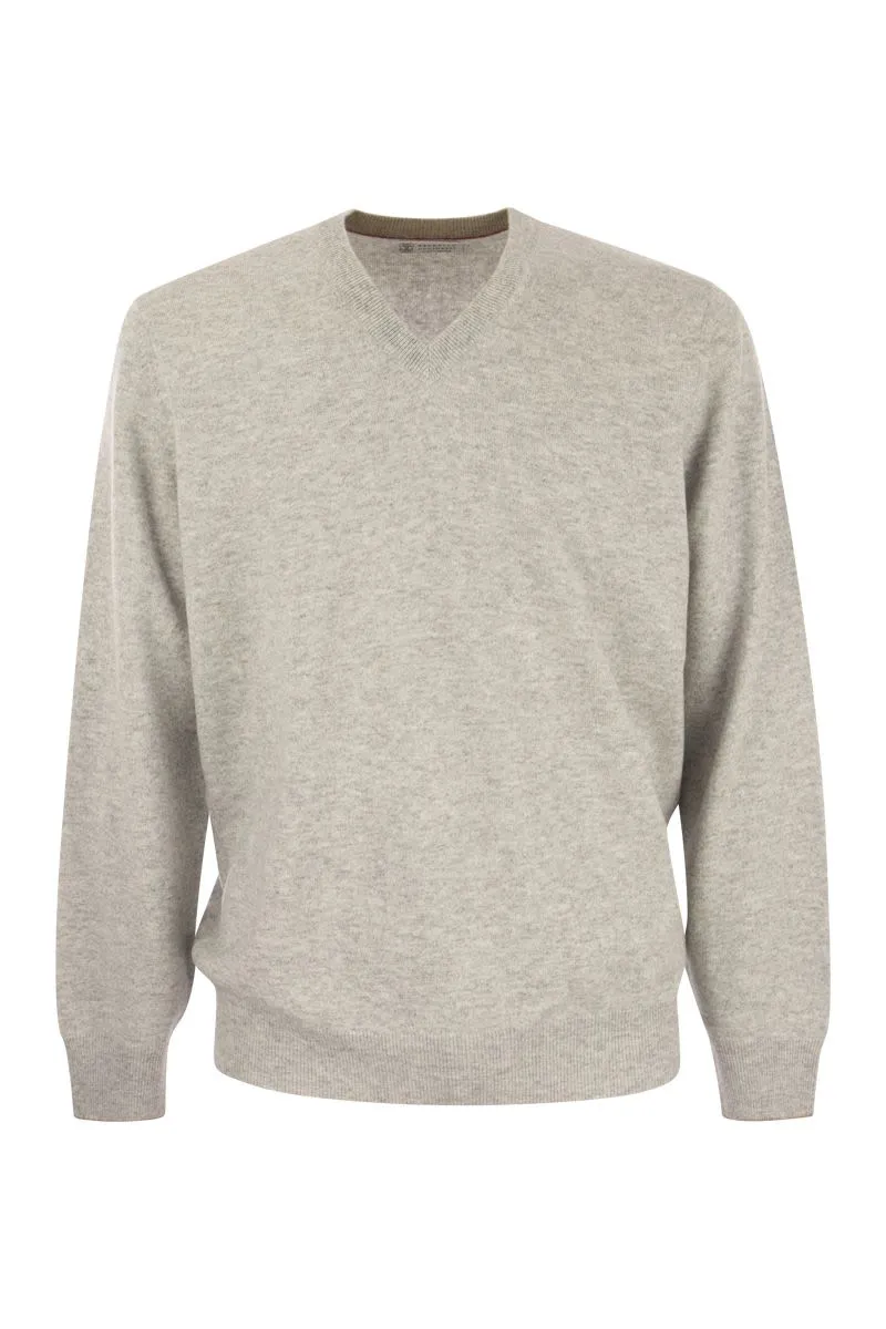 BRUNELLO CUCINELLI Cashmere V-Neck Sweater for Men