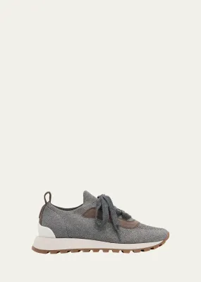 Brunello Cucinelli Knit Monili Runner Sneakers