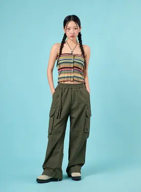 Cargo Wide-Leg Pants IJ430