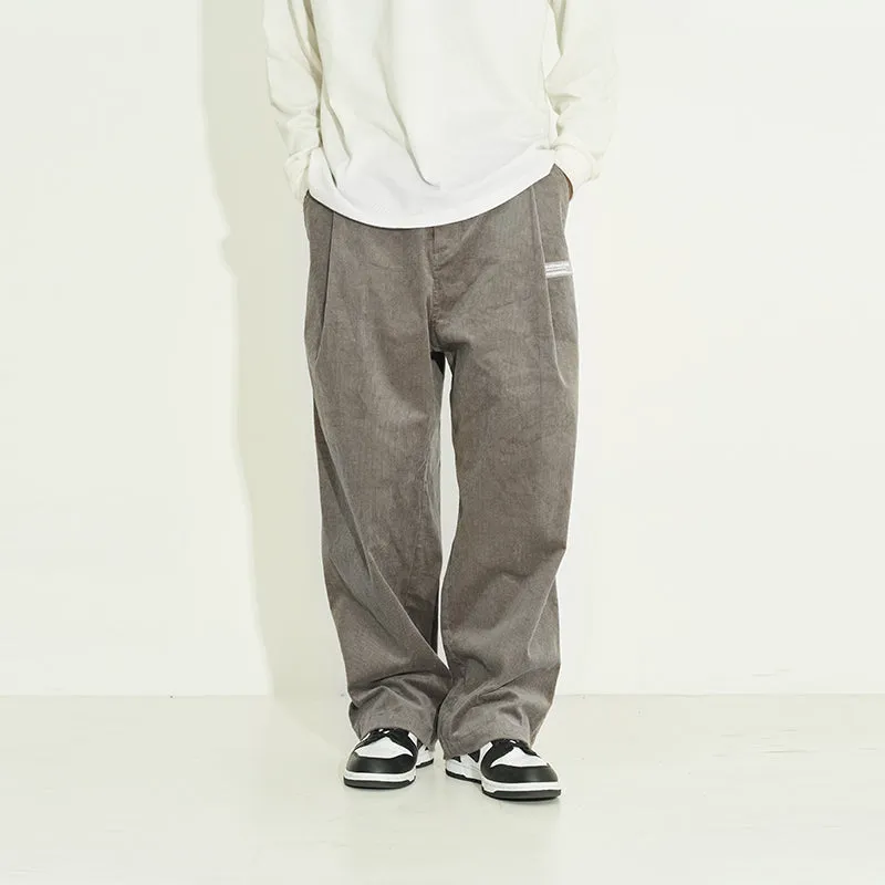 Casual Style Corduroy Trousers