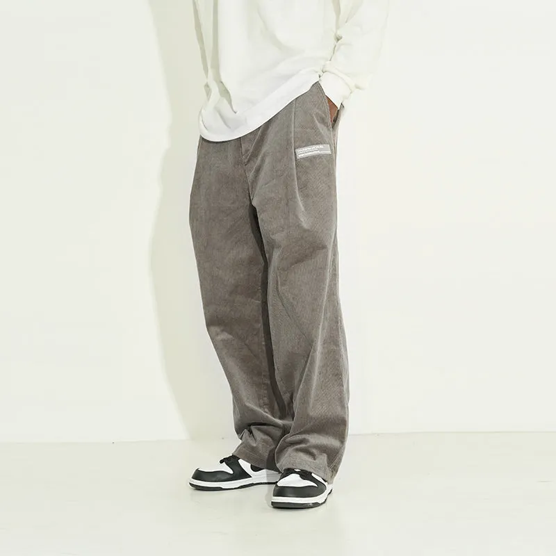 Casual Style Corduroy Trousers