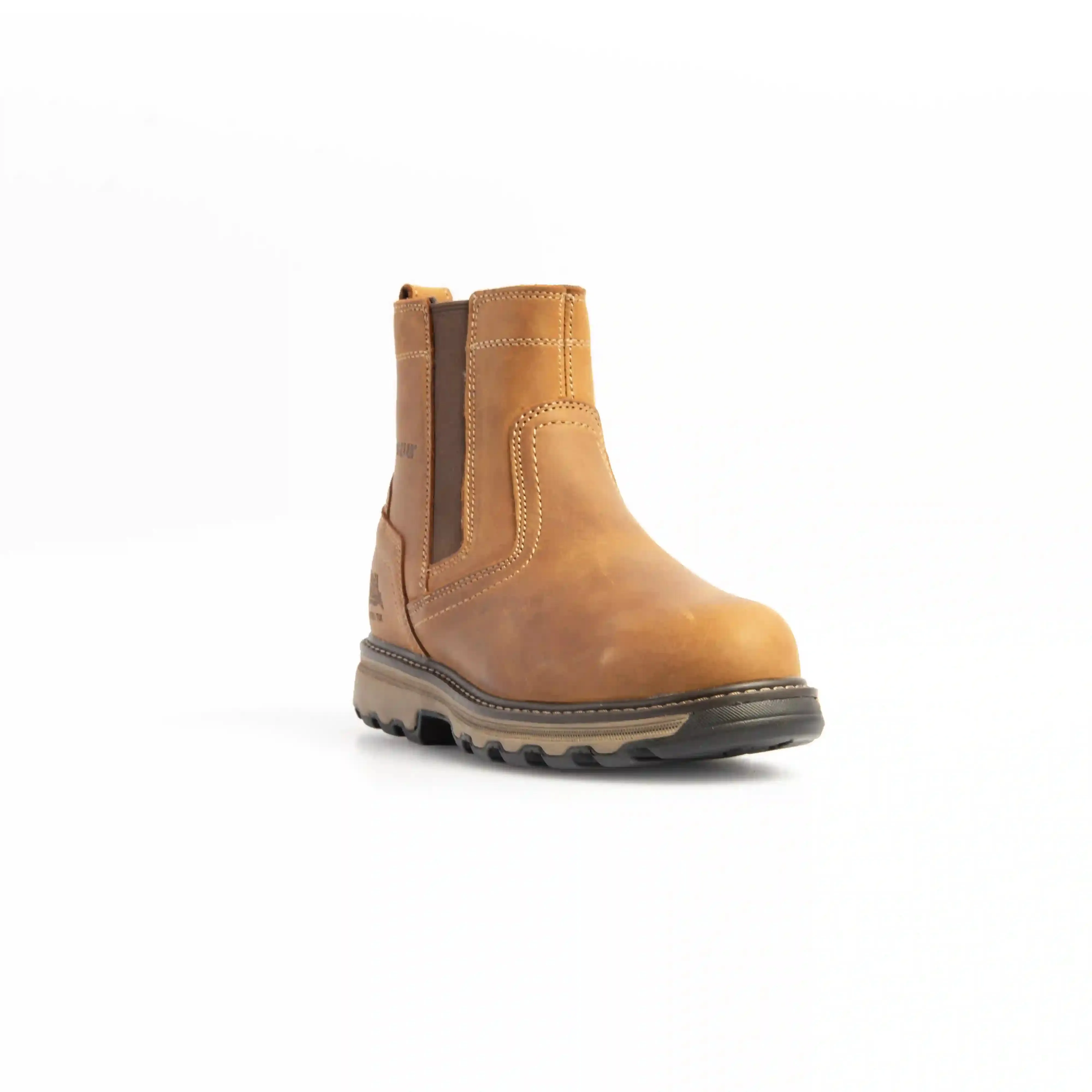 CAT 7069 S1P/SRA/HRO Pelton Dark Beige/Tan Safety Dealer Boot